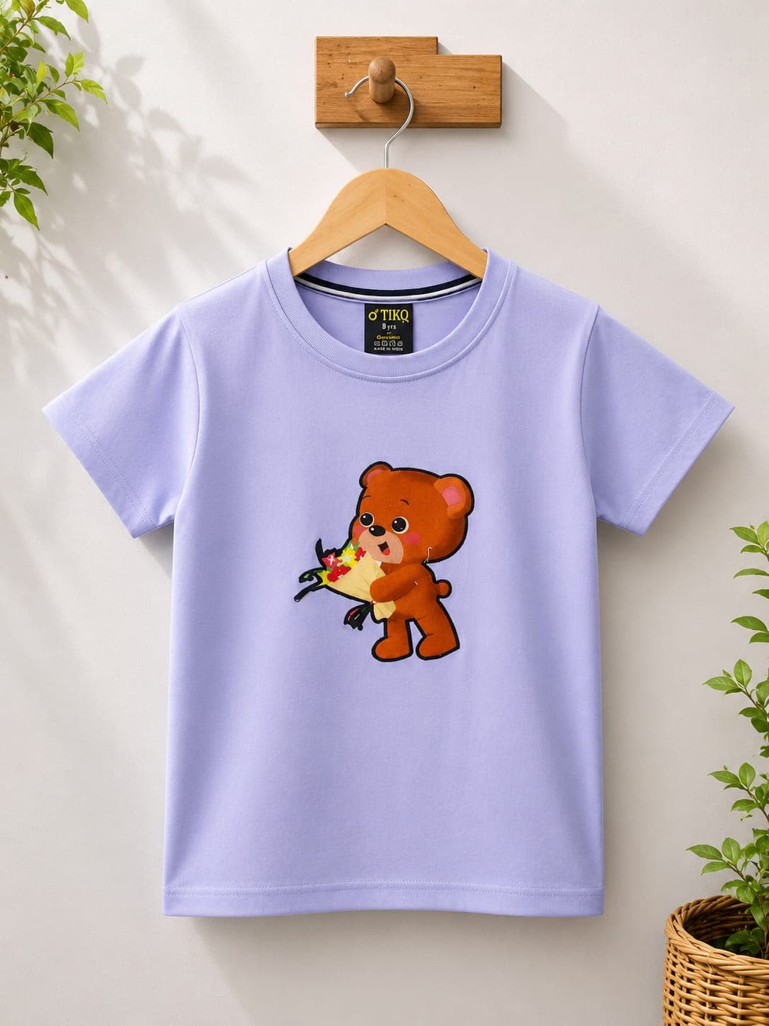 Teddy Bouquet Tee in Lavender