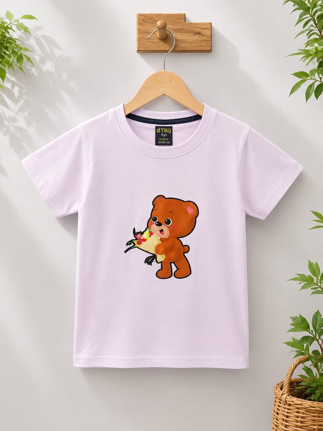 Teddy Bouquet Tee in Lilac